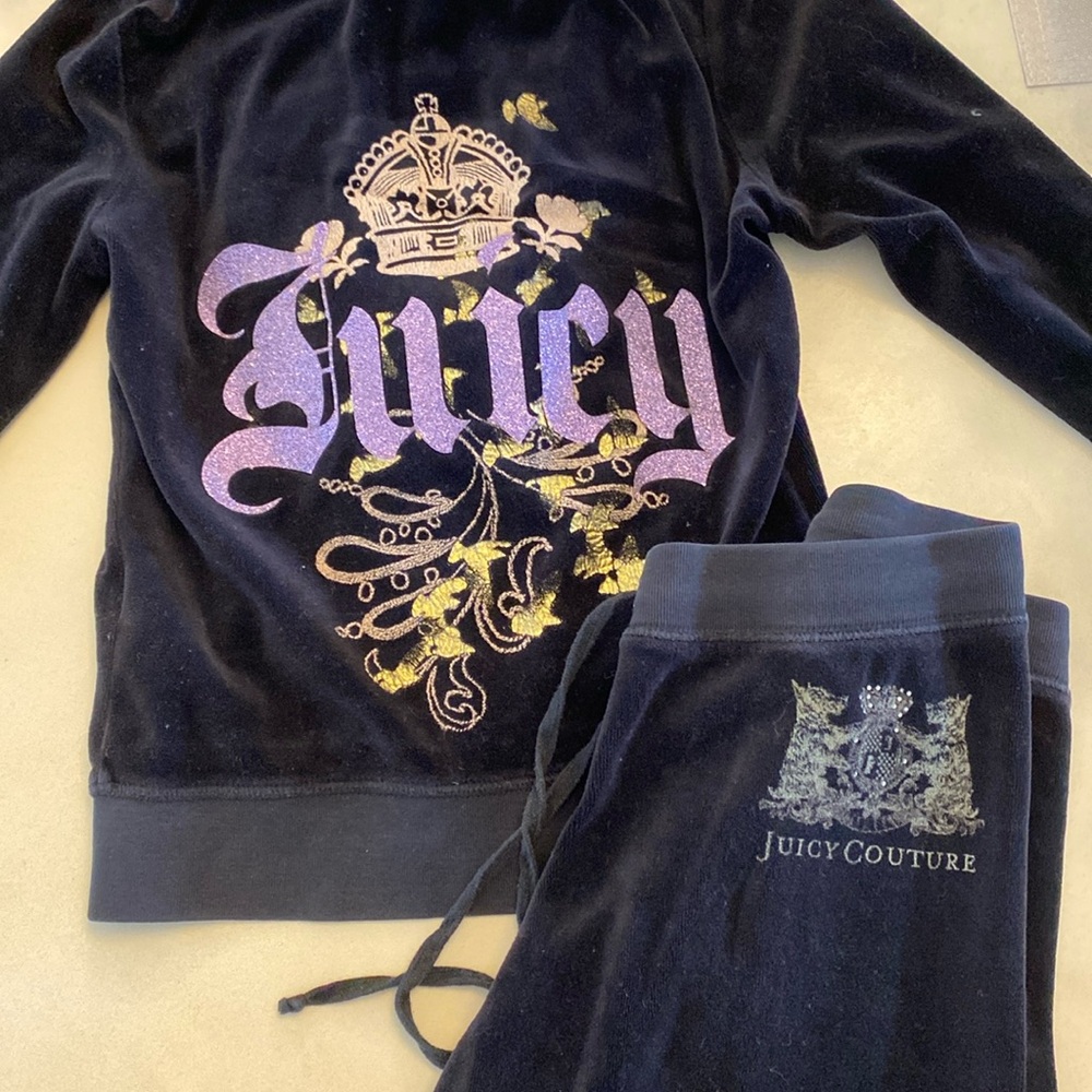 Vintage Black juicy couture track suit